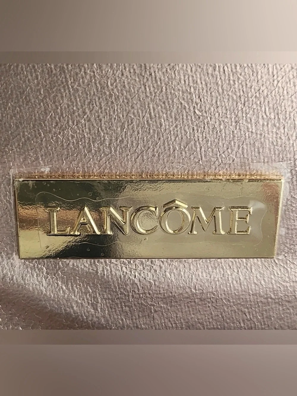 Lancôme Rose Gold Train Case Makeup Bag Large Cosmetic Travel Organizer NEW